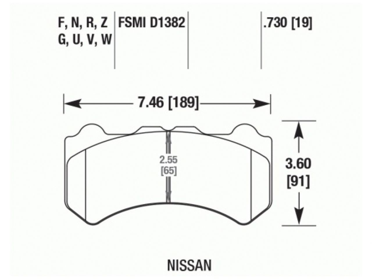 Hawk Brake Pads HB650Q.730 Item Image