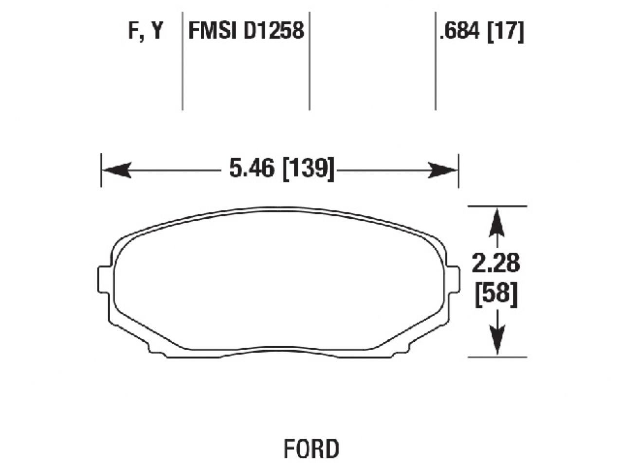 Hawk Brake Pads HB656Y.684 Item Image