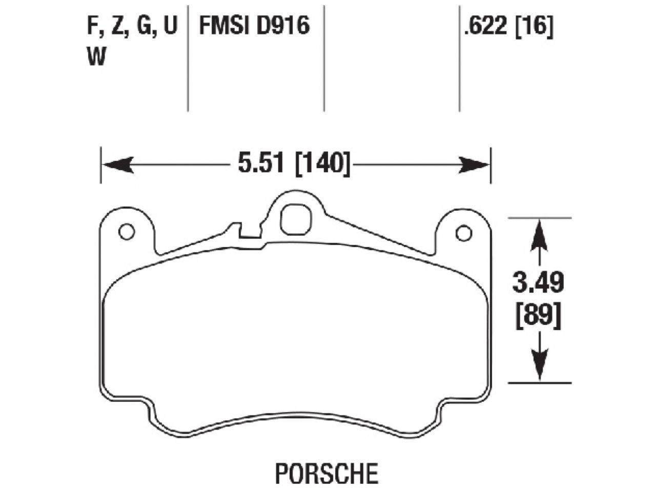 Hawk Brake Pads HB667Q.622 Item Image