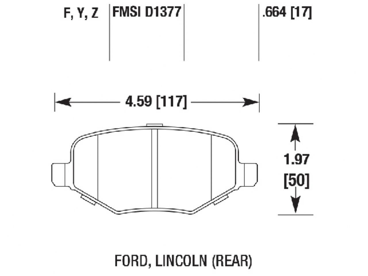 Hawk Brake Pads HB674Y.664 Item Image