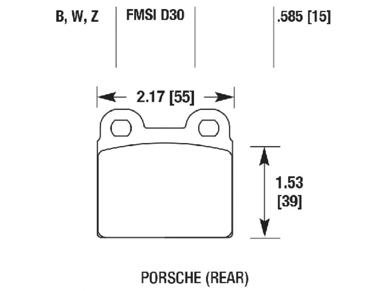 Hawk Brake Pads HB713B.585 Item Image