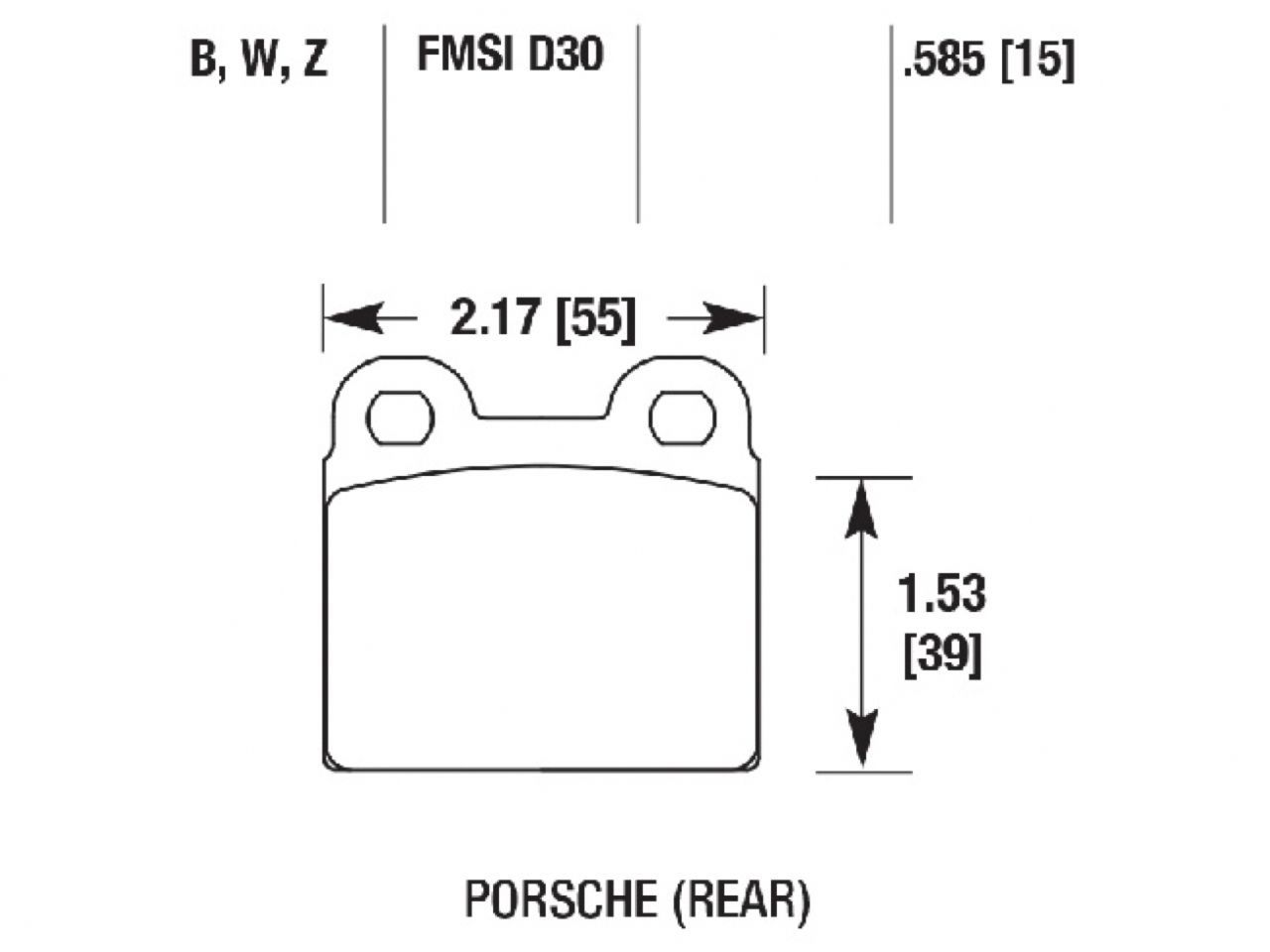 Hawk Brake Pads HB713W.585 Item Image