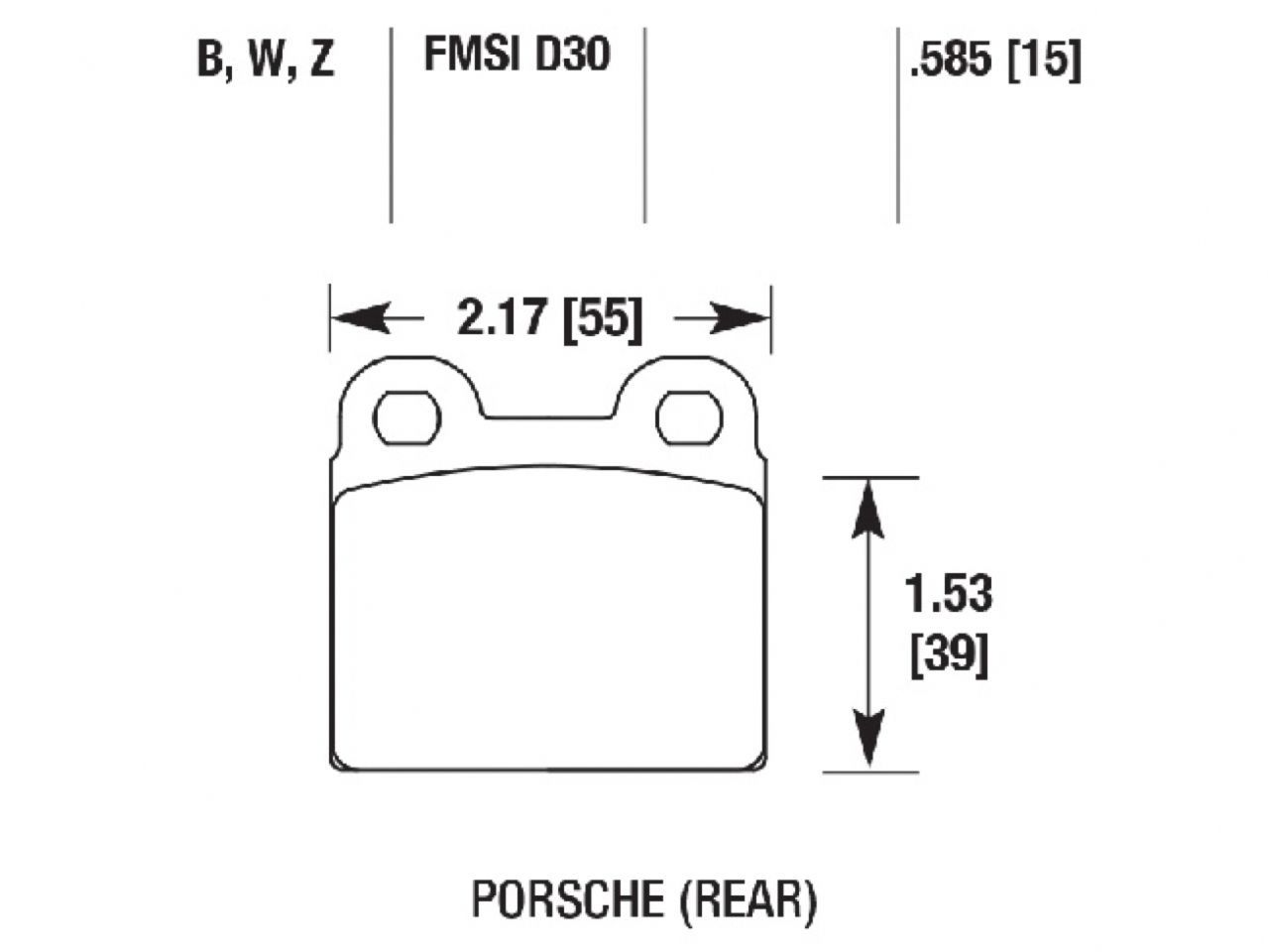 Hawk Brake Pads HB713Z.585 Item Image