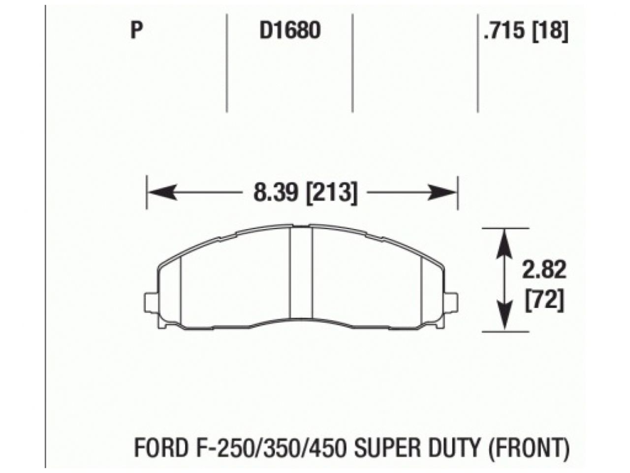 Hawk Brake Pads HB714Y.715 Item Image