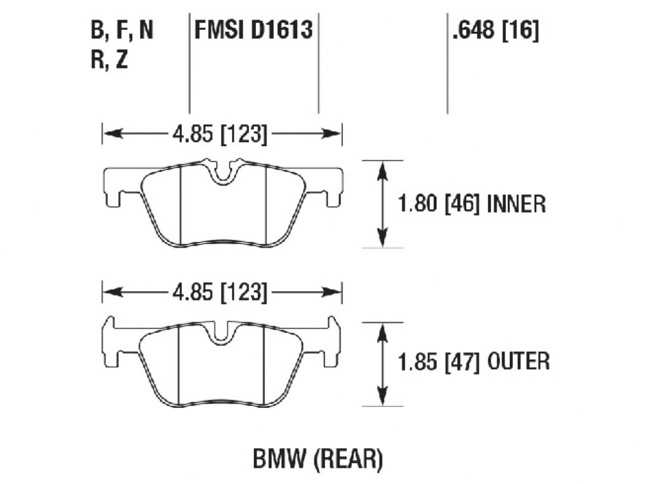 Hawk Brake Pads HB749Q.648 Item Image