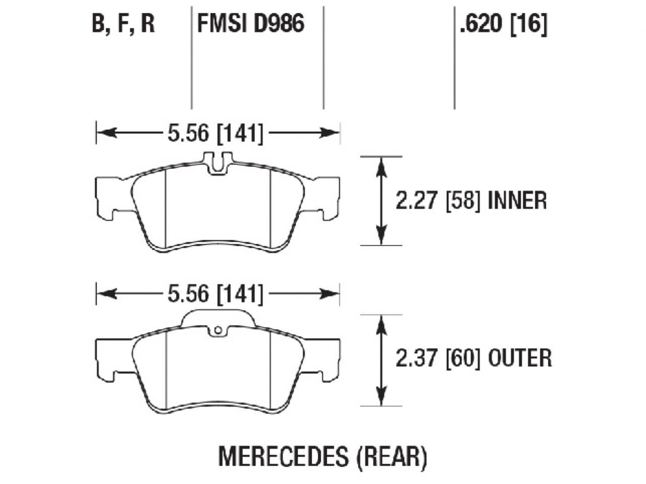 Hawk Brake Pads HB755R.620 Item Image