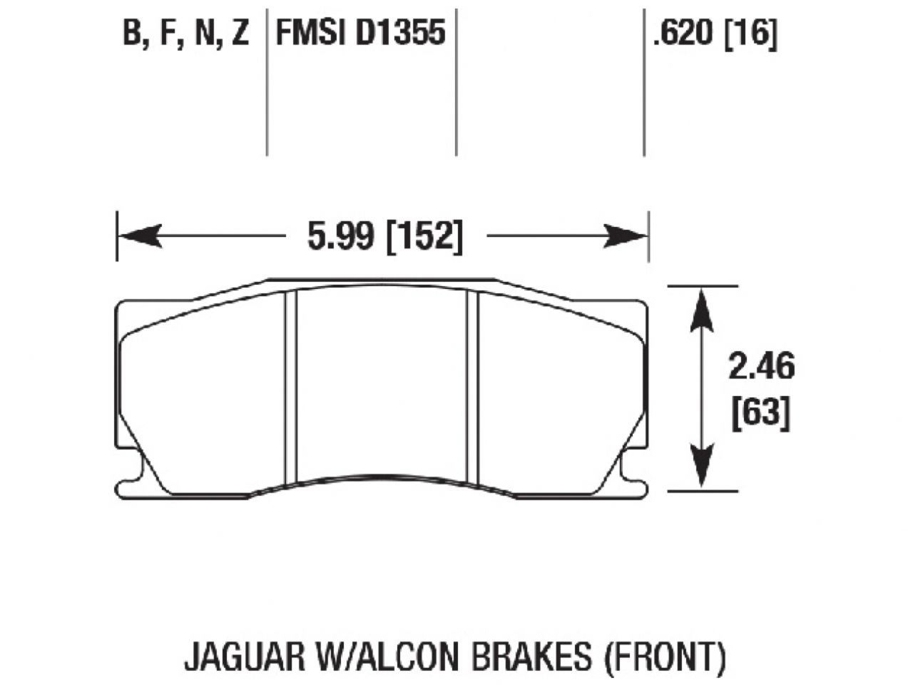 Hawk Brake Pads HB760N.620 Item Image