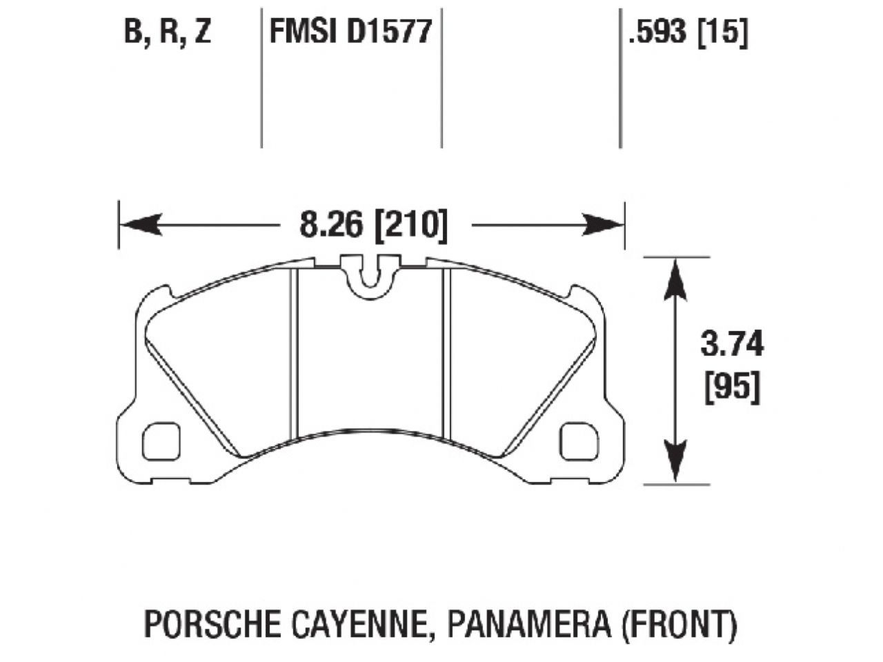 Hawk Brake Pads HB761R.593 Item Image