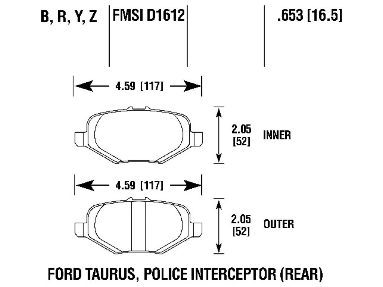 Hawk Brake Pads HB827B.653 Item Image