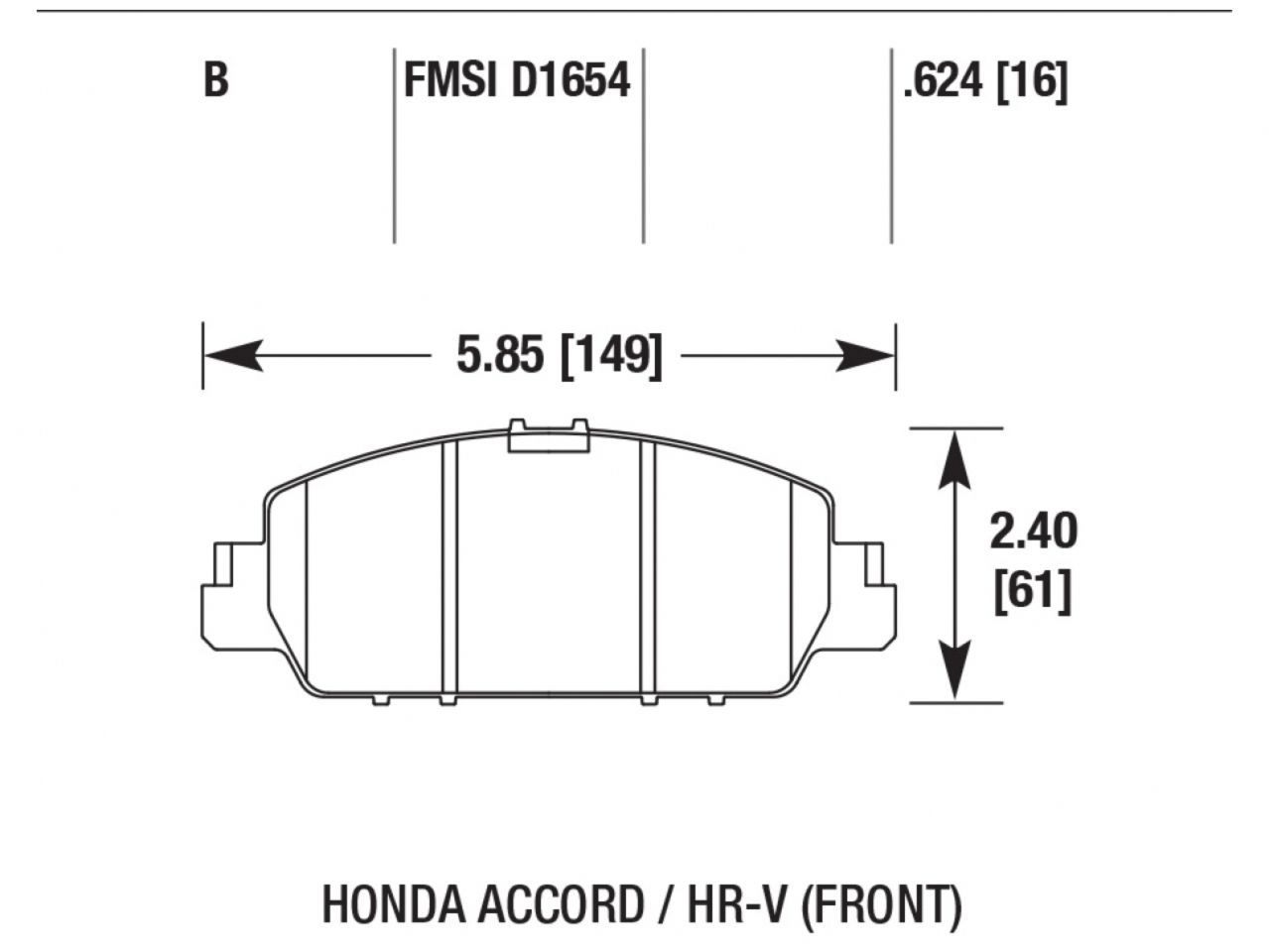 Hawk Brake Pads HB770B.624 Item Image