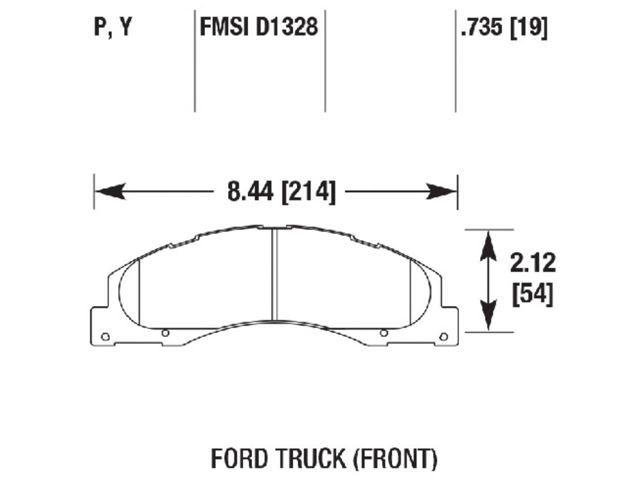 Hawk Brake Pads HB775P.735 Item Image