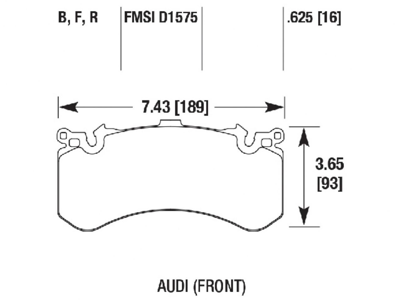 Hawk Brake Pads HB780R.625 Item Image