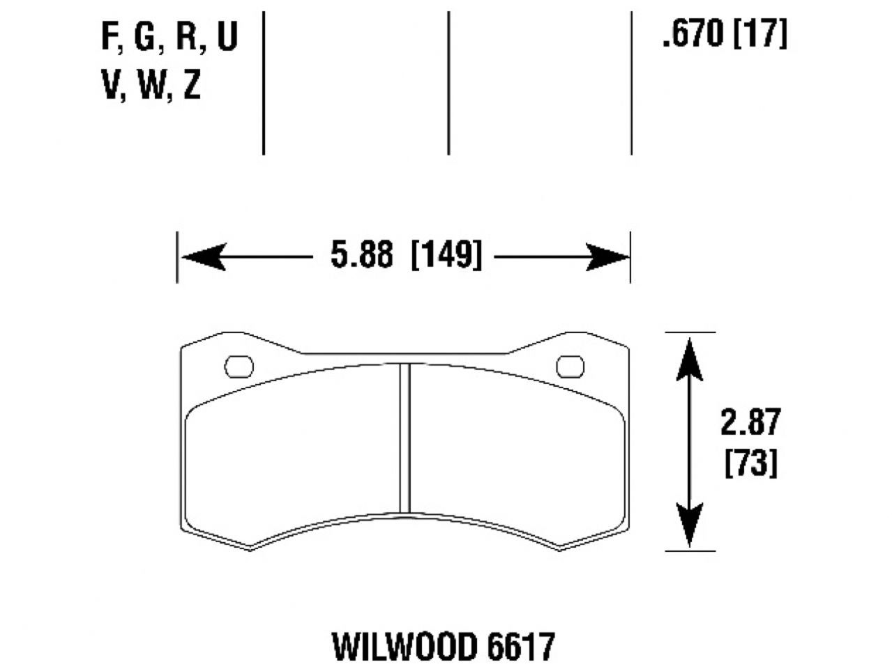 Hawk Brake Pads HB800G.670 Item Image