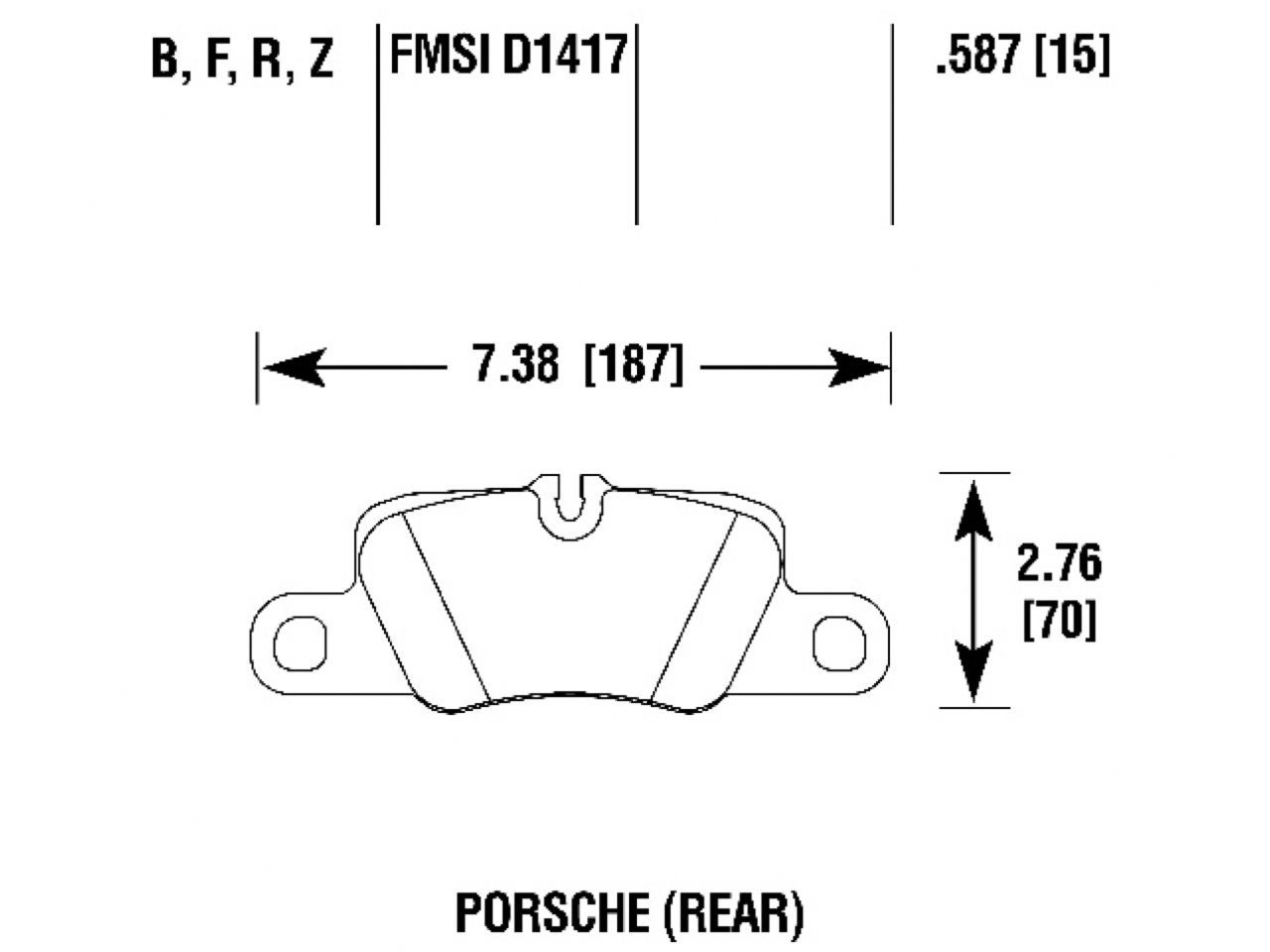 Hawk Brake Pads HB807B.587 Item Image