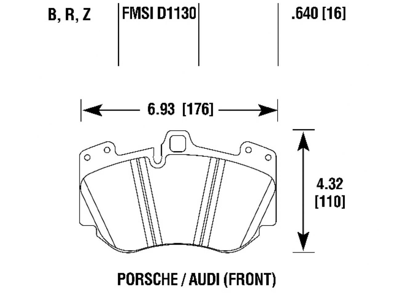 Hawk Brake Pads HB813B.640 Item Image