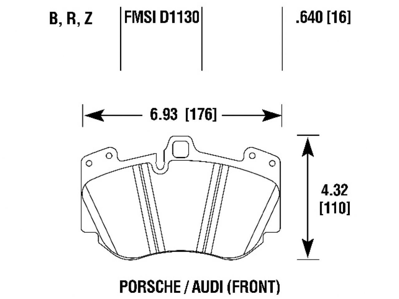 Hawk Brake Pads HB813R.640 Item Image