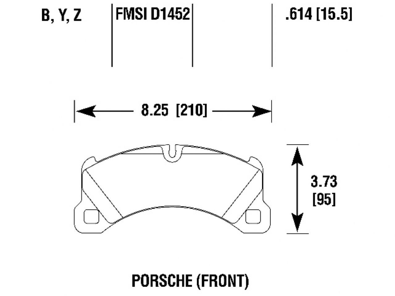 Hawk Brake Pads HB819B.614 Item Image