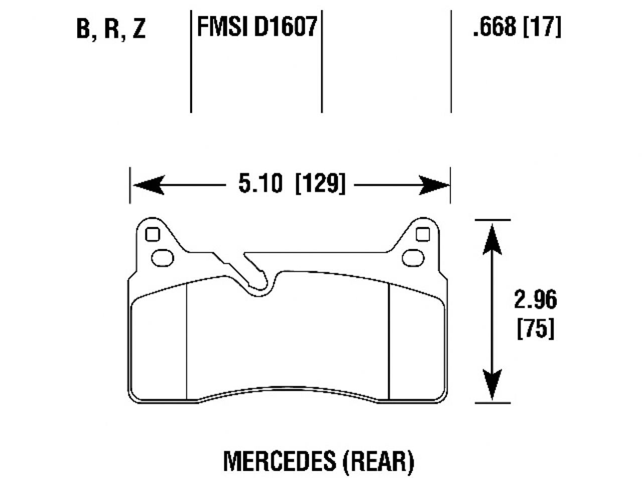 Hawk Brake Pads HB824B.668 Item Image