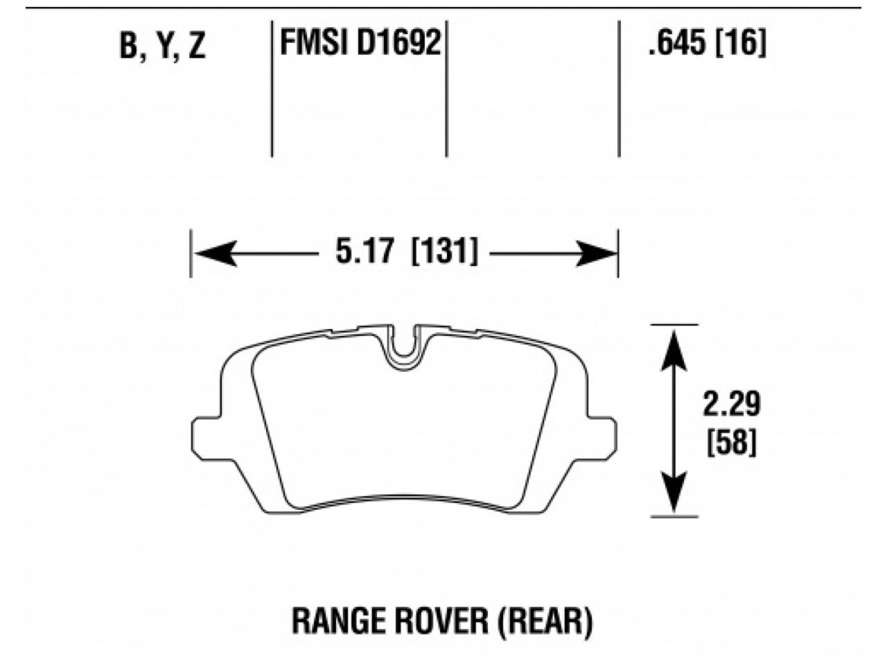 Hawk Brake Pads HB834B.645 Item Image