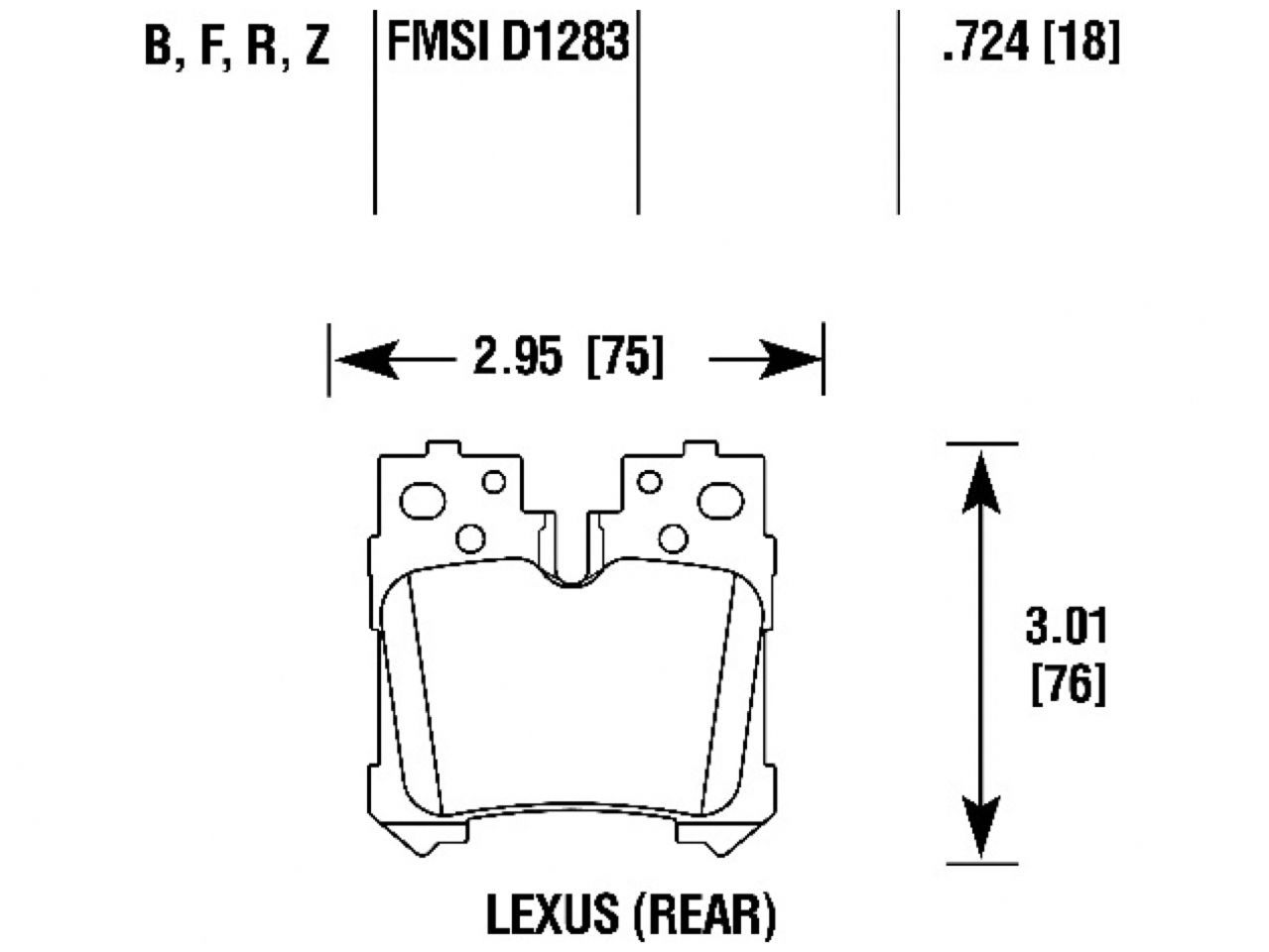 Hawk Brake Pads HB864F.661 Item Image