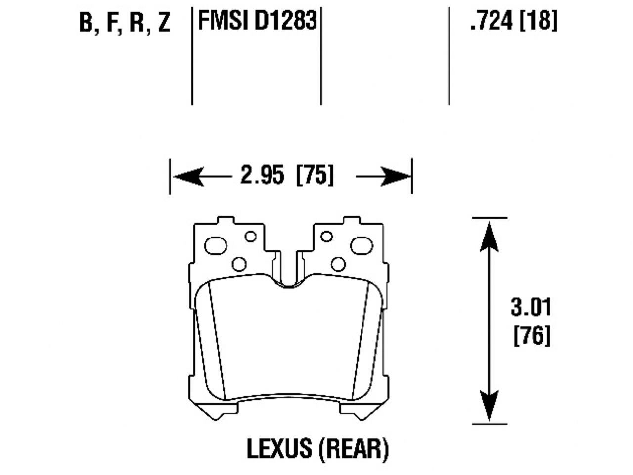 Hawk Brake Pads HB855F.724 Item Image