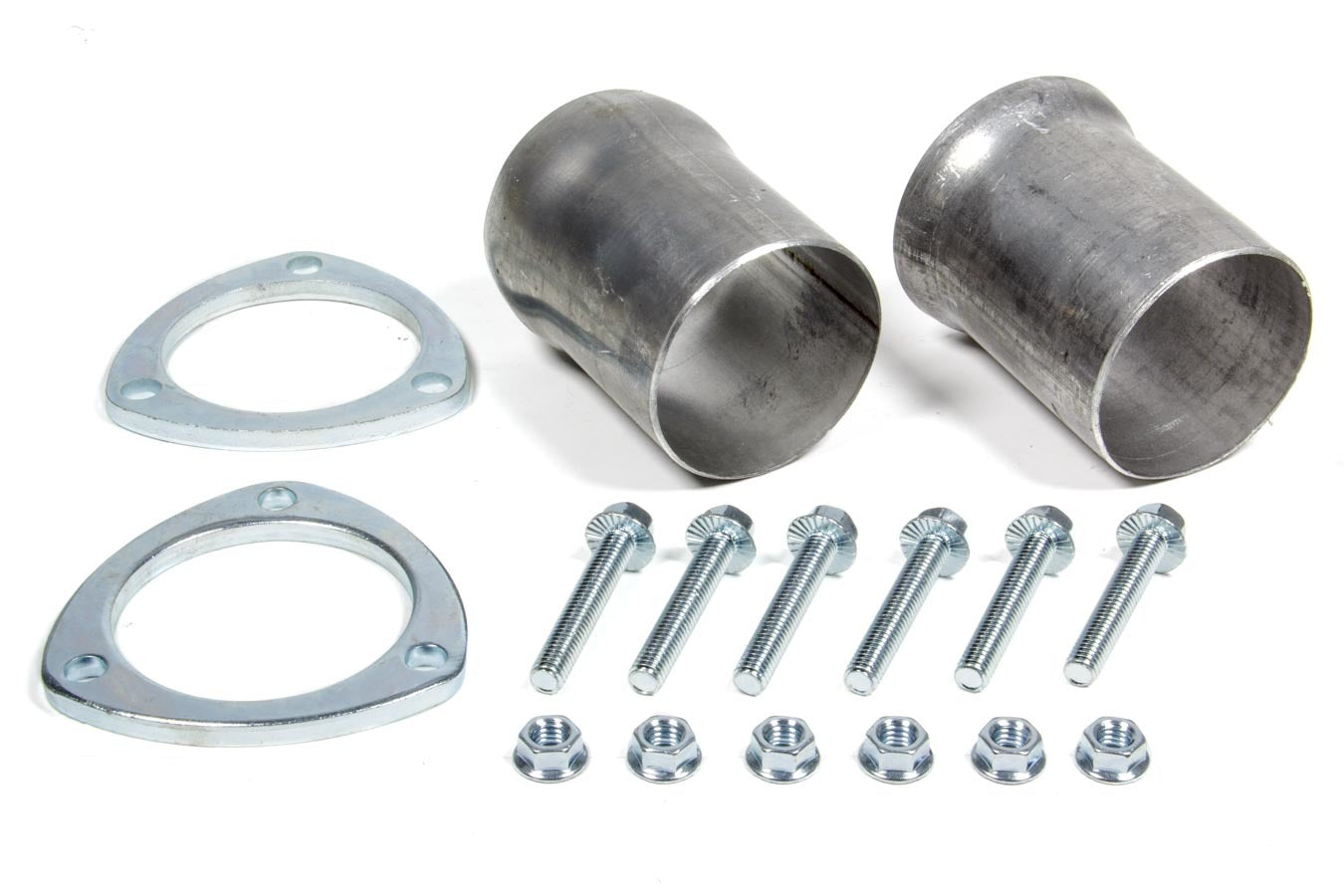 Hedman 3in Ball & Socket Flange Kit Aluminized HED21154