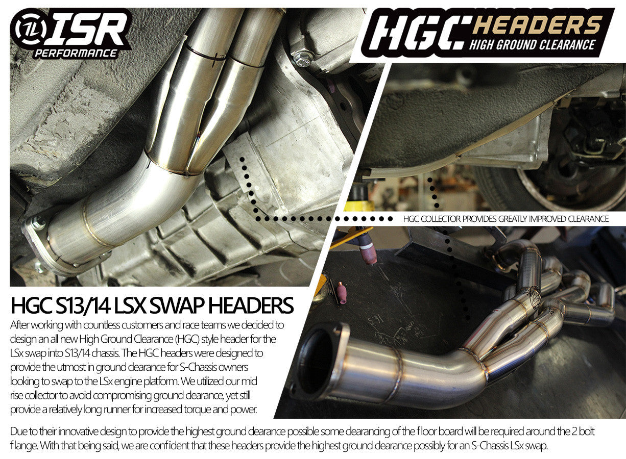 ISR Performance HGC LS Swap Header - Nissan 240sx 89-98 - 1 3/4"