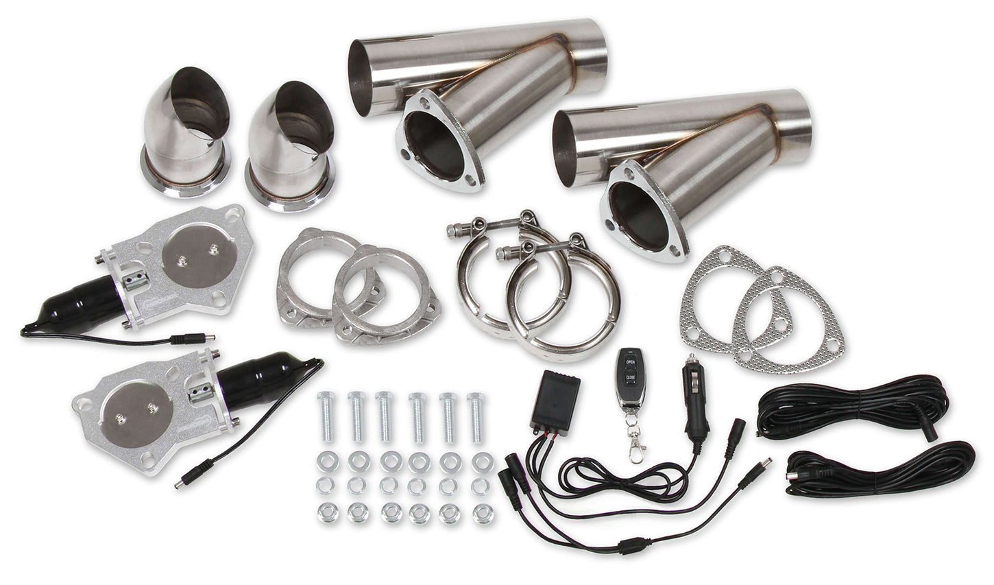 Hooker Exhaust Electric Cut-Out Kit - Dual 2.5in HKR11051