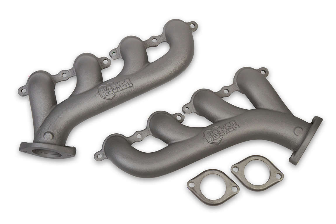 Hooker GM LS Cast Iron Exhaust Manifolds Gray Finish HKR8501-5