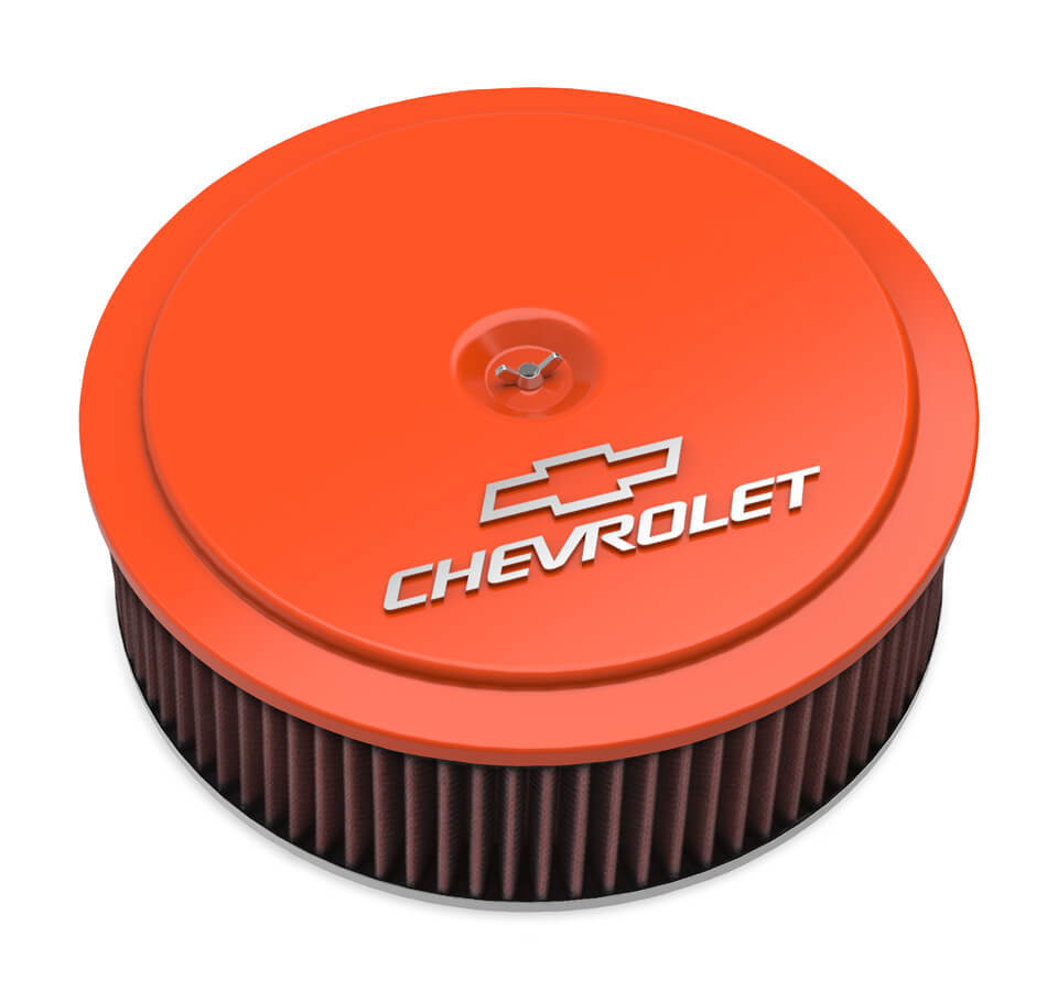 Holley 14 x 4 Air Cleaner GM Muscle Series Orange HLY120-225