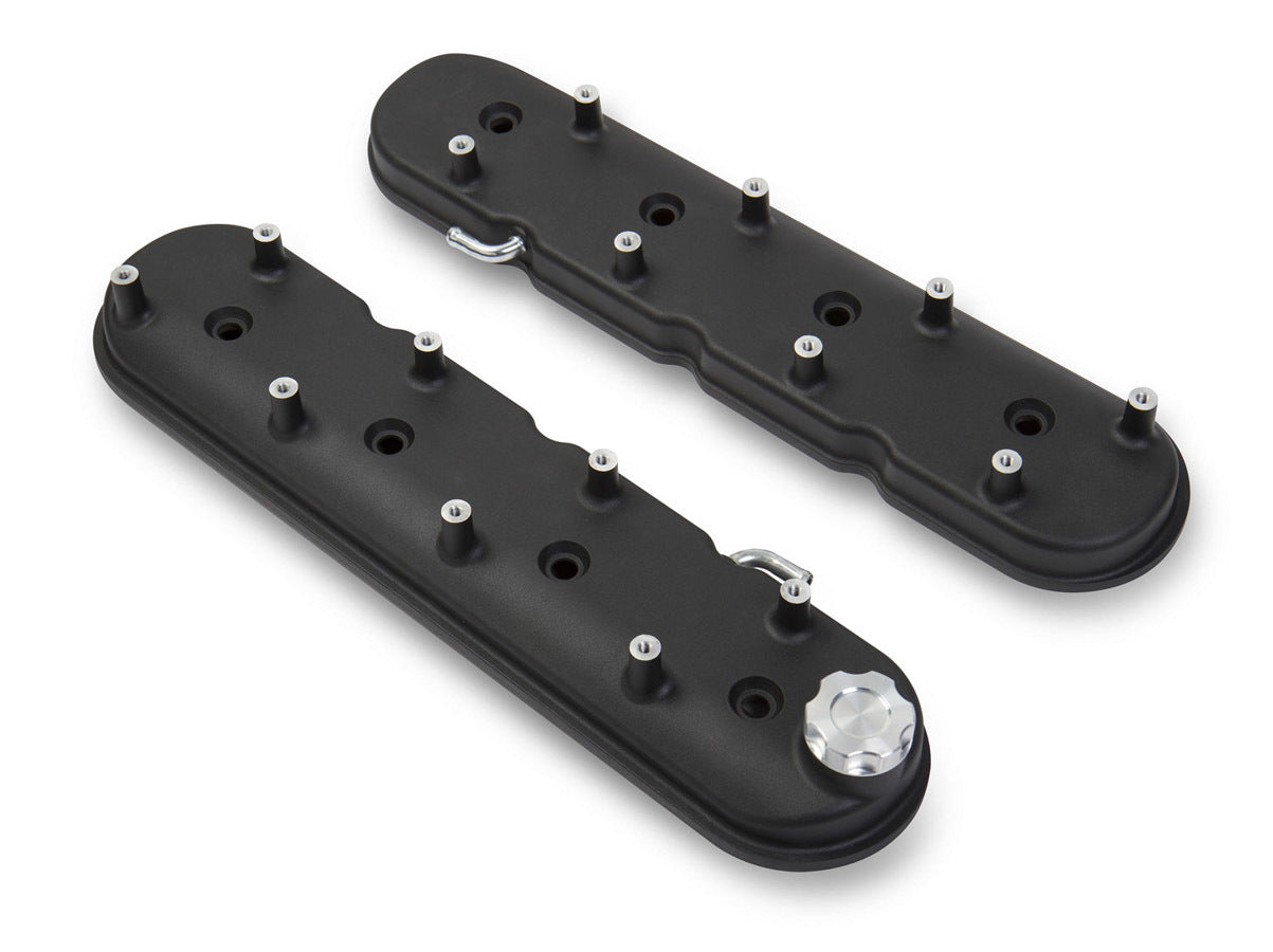 Holley GM LS1 Valve Cover Set Black Krinkle Finish HLY241-91