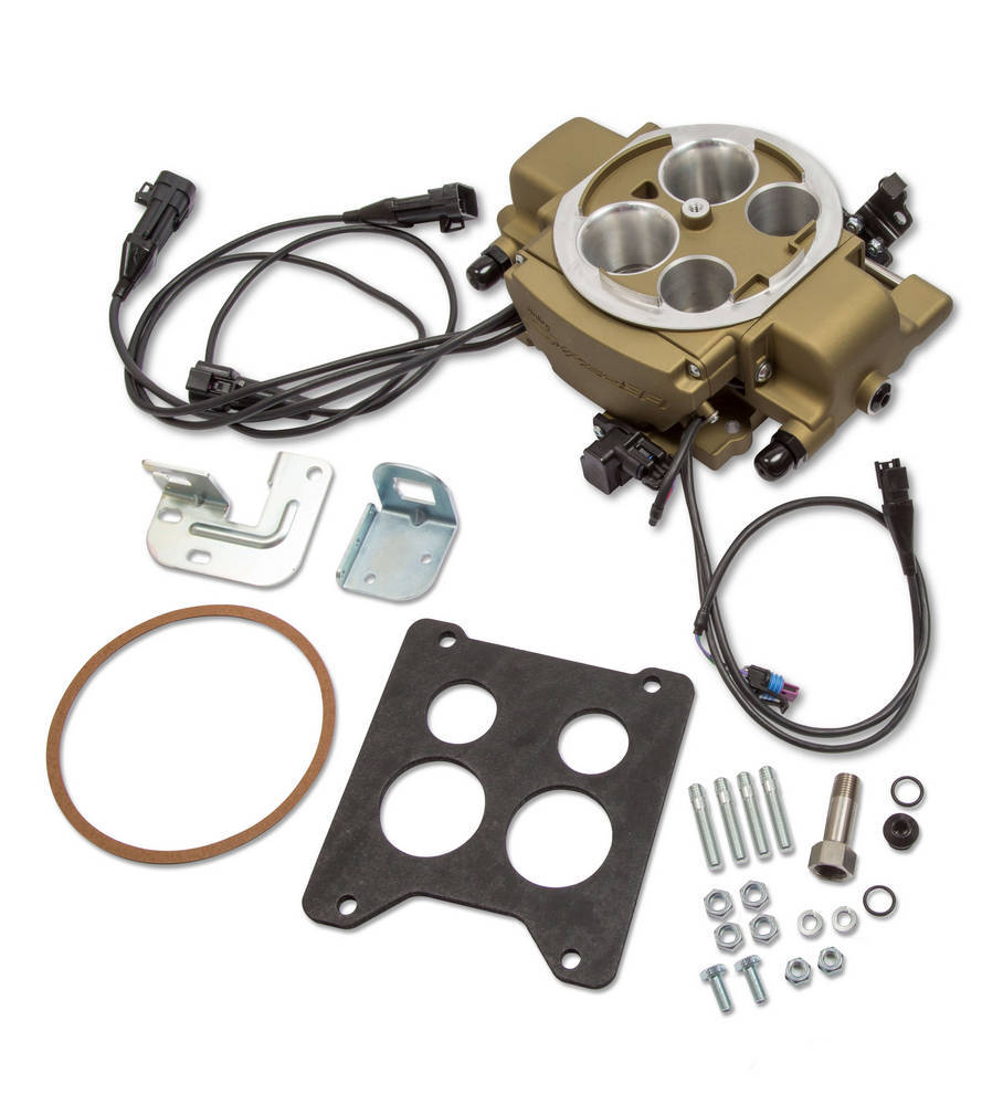 Holley Sniper EFI Quadrajet Kit Gold Finish HLY550-869
