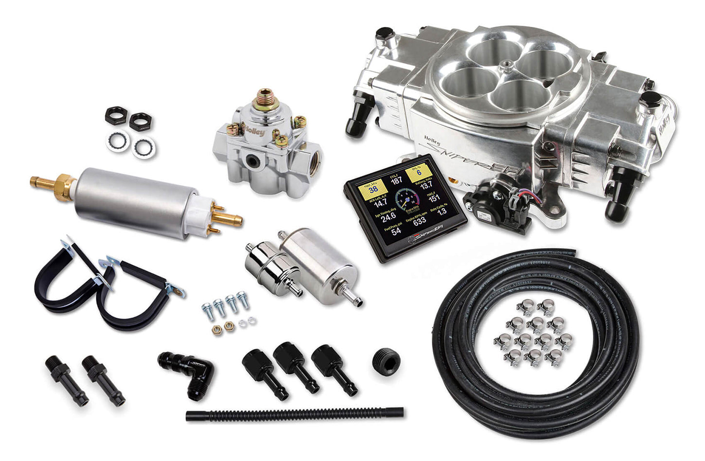 Holley Sniper EFI Stealth 4150 Shiny Finish Master Kit HLY550-870K