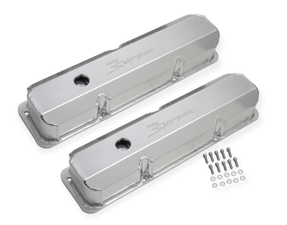 Holley Sniper Fabricated Valve Covers BBF FE Tall HLY890001