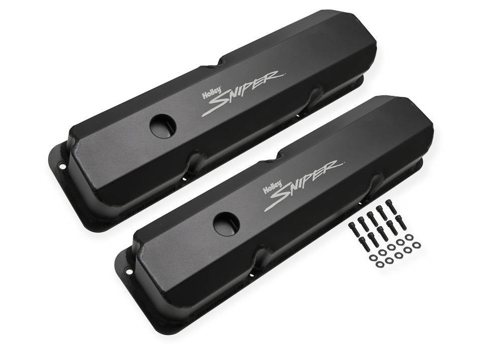 Holley Sniper Fabricated Valve Covers BBF FE Tall HLY890001B