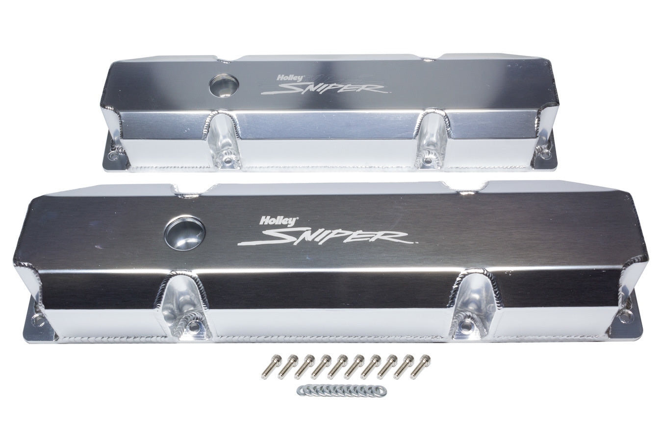 Holley Sniper Fabricated Valve Covers BBM Tall HLY890005