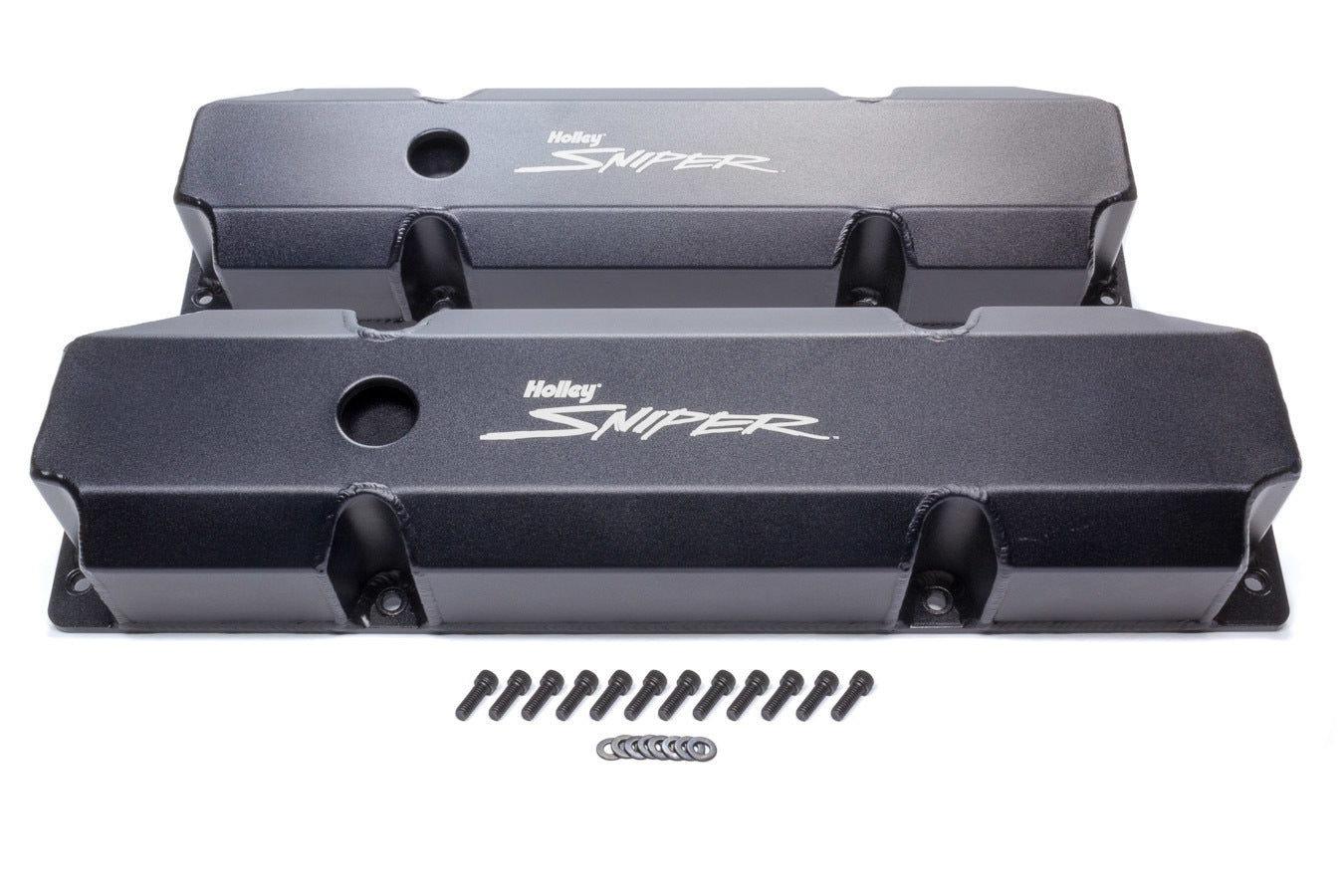 Holley Sniper Fabricated Valve Covers BBM Tall HLY890005B