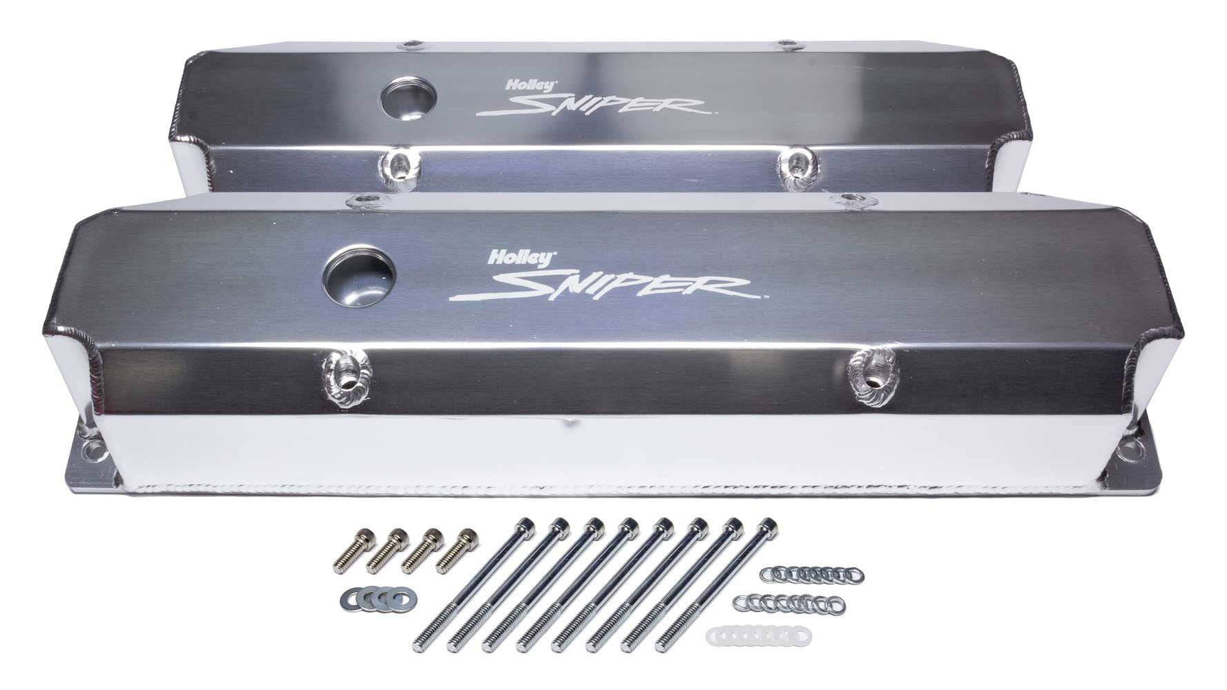 Holley Sniper Fabricated Valve Covers BBM Tall HLY890006