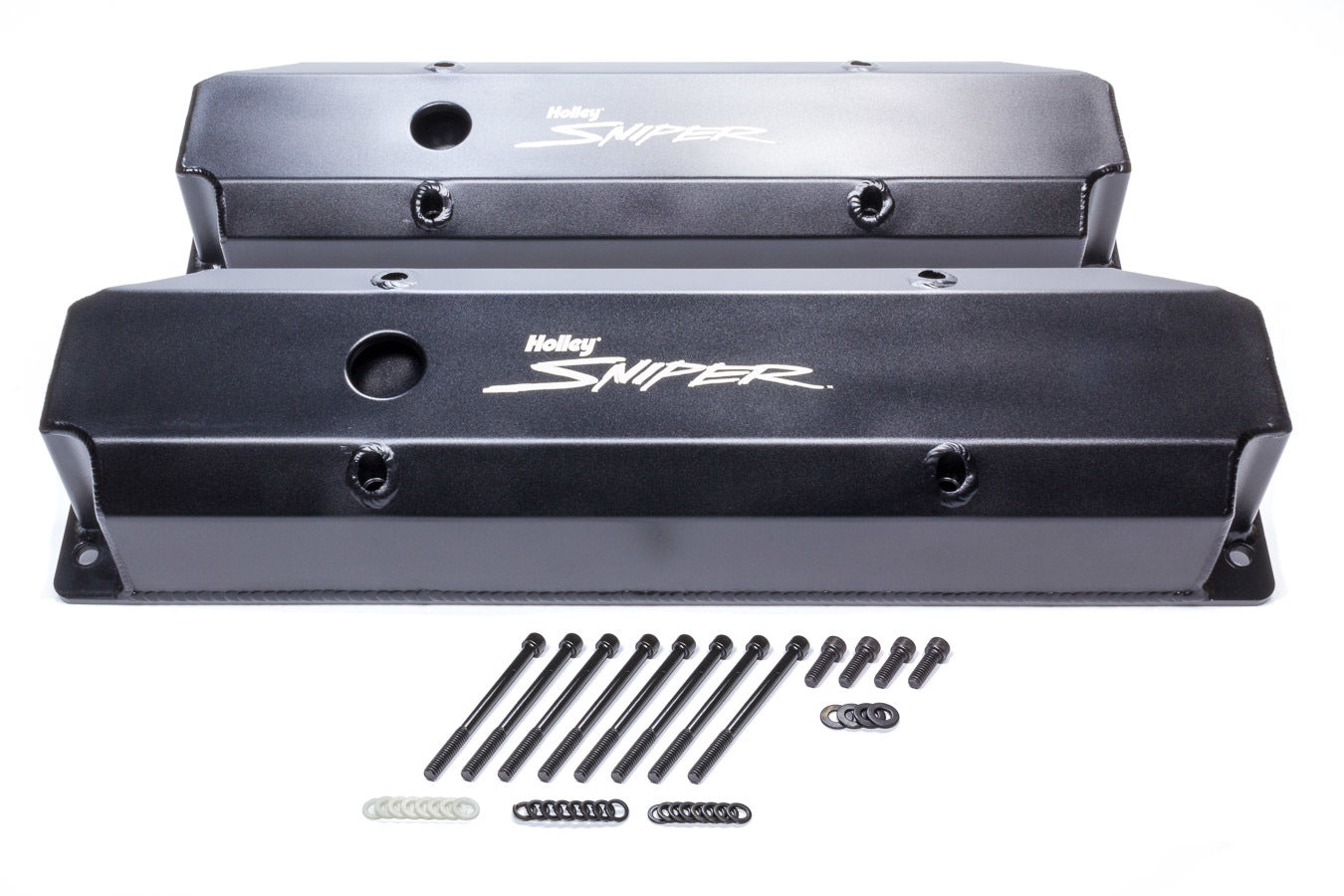 Holley Sniper Fabricated Valve Covers BBM Tall HLY890006B