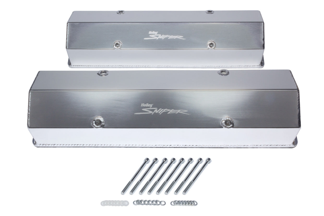 Holley Sniper Fabricated Valve Covers SBC Tall HLY890008