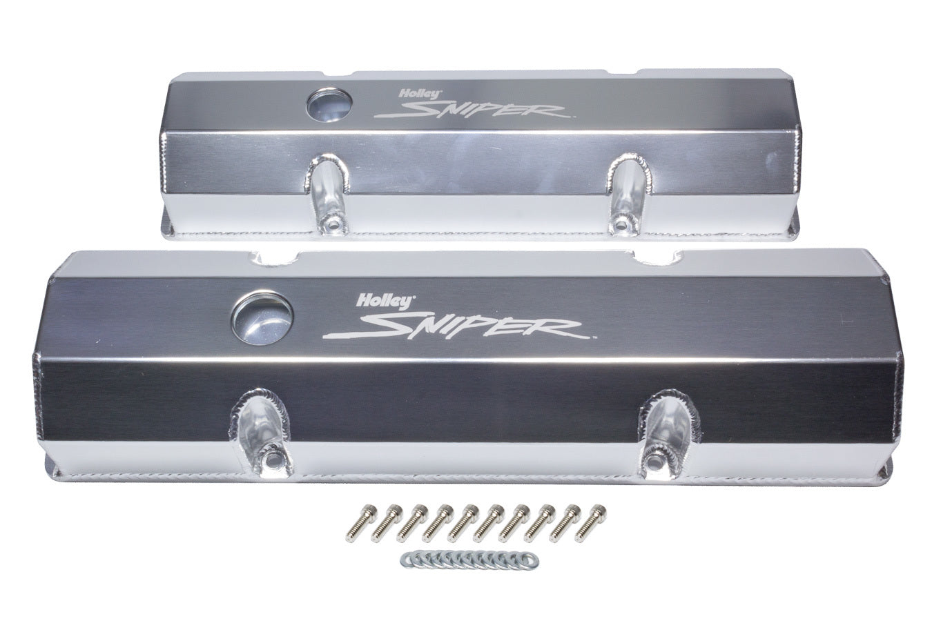 Holley Sniper Fabricated Valve Covers SBC Tall HLY890010