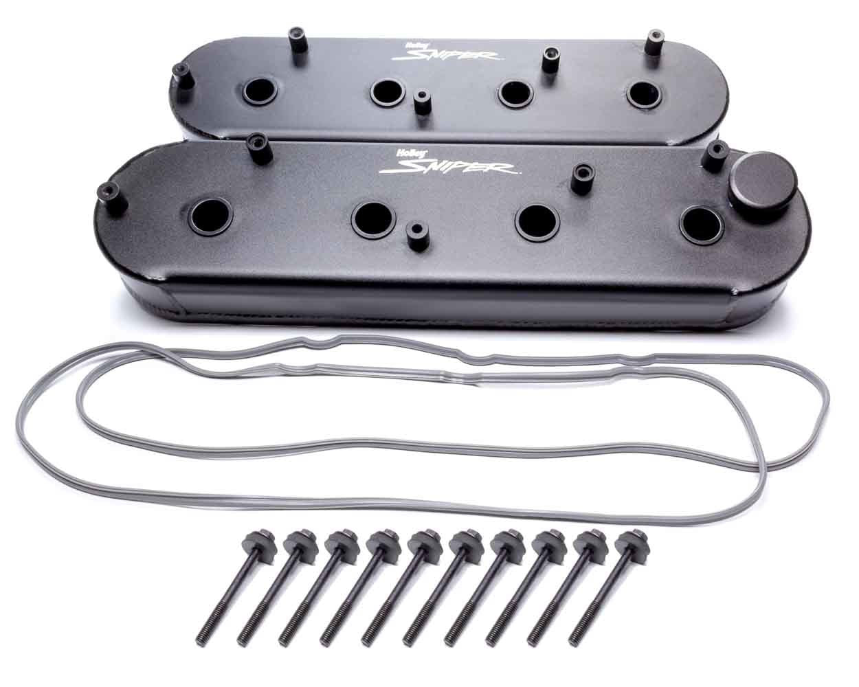 Holley Sniper Fabricated Valve Covers SGM LS Tall HLY890014B