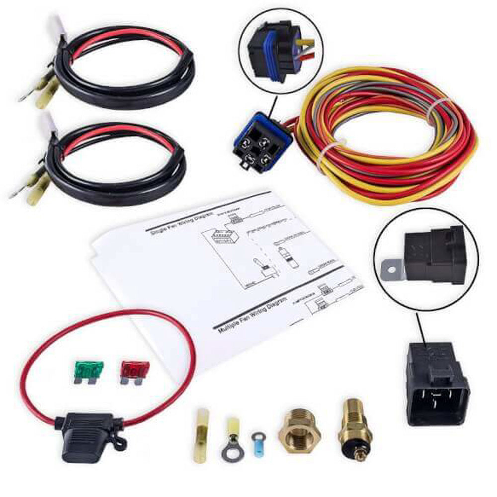 Holley Electric Relay Kit - For Frostbite Fan/Shroud Sys HLYFB403