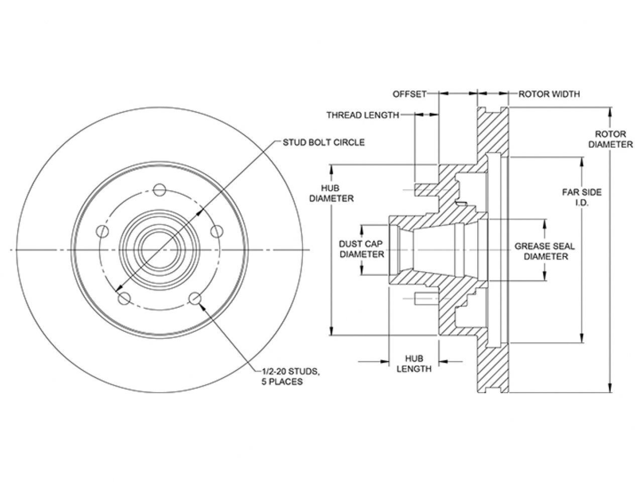 Wilwood HP Hub & Rotor