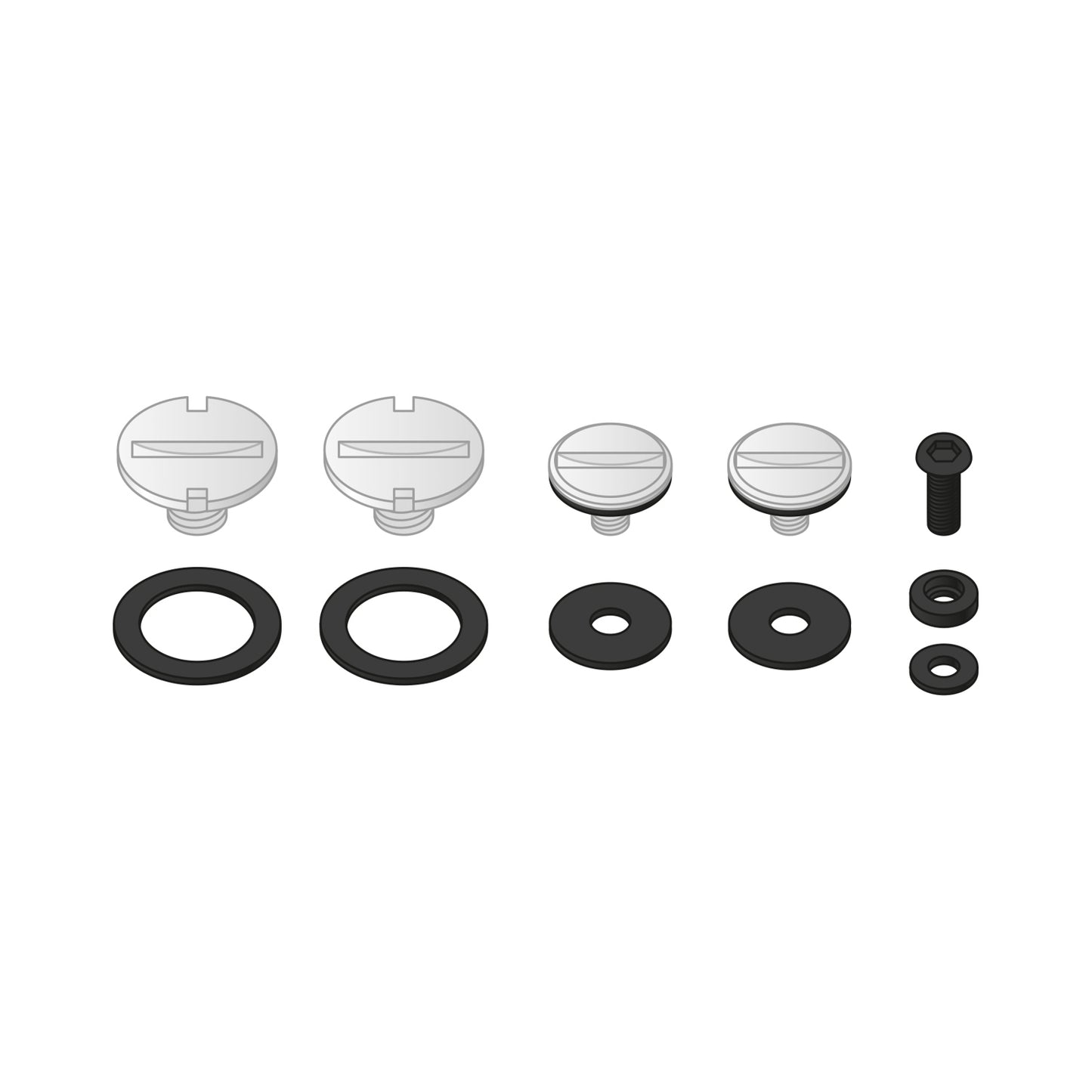 Head Pro Tech Pivot Kit & Screw V1 / V2 Silver HPT2020053