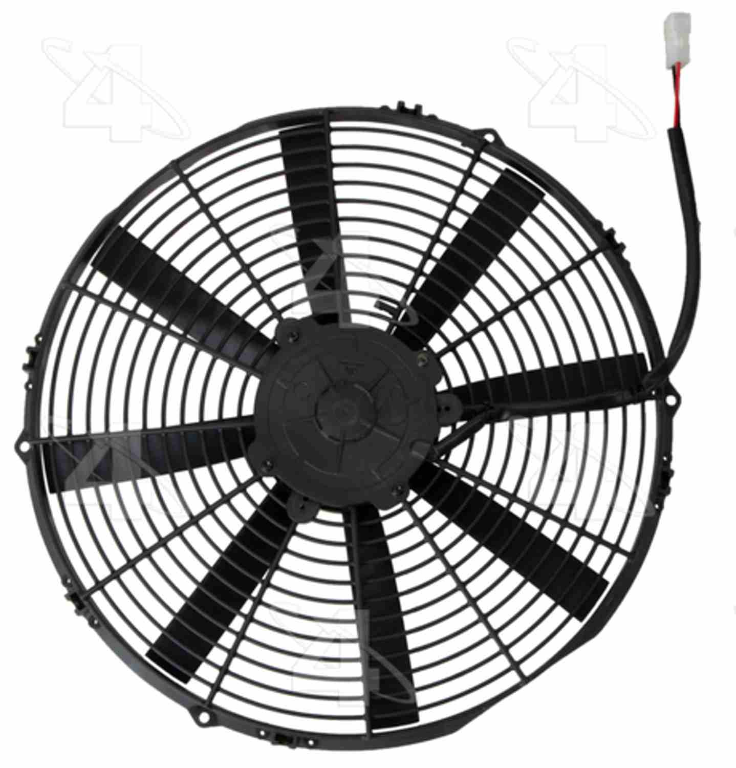 Hayden Super Duty Electric Fan 16" MP Puller  top view frsport 3930