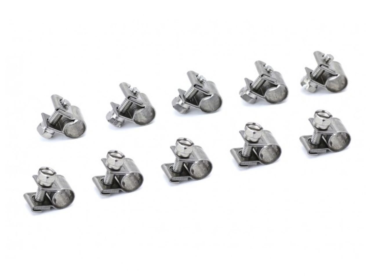 HPS Stainless Steel Fuel Injection Hose Clamps 10pc Pack 1/4"-5/16"(6-8mm)