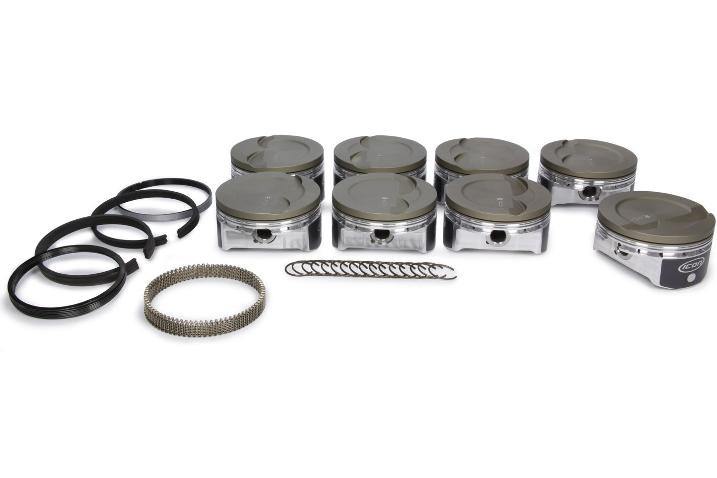 ICON Pistons LS 6.0/6.2L Dish Forged Piston/Ring Set 4.010 ICNIC533CAKTS.010