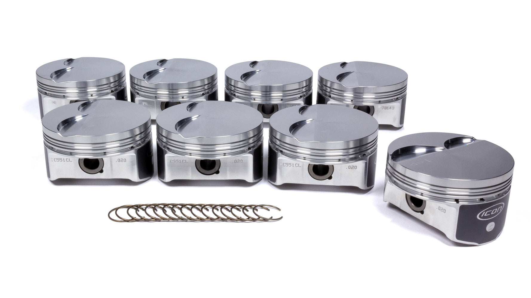 ICON Pistons LS 6.0L/6.2L FT Forged Piston Set 4.020 Bore ICNIC551C.020