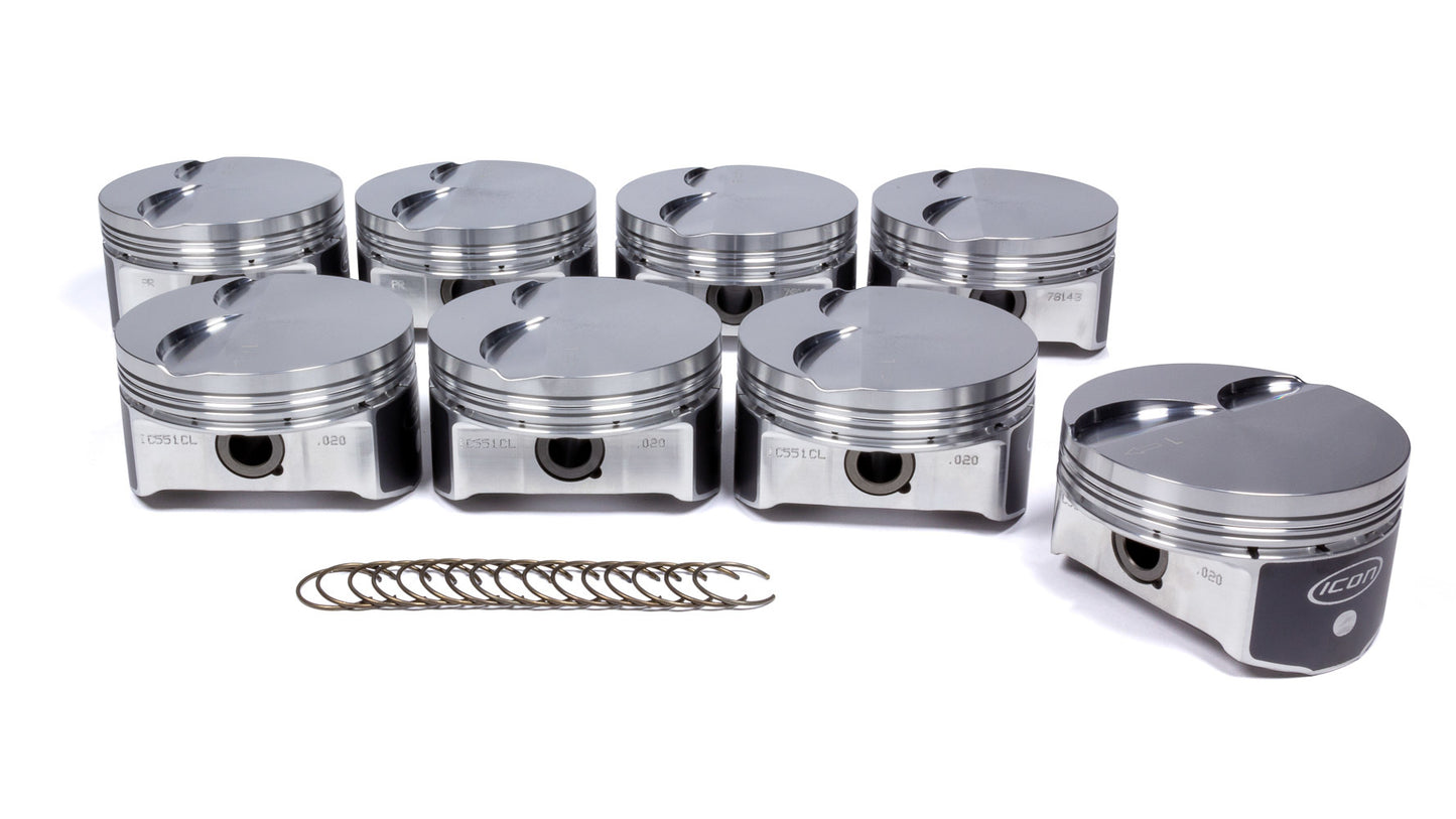ICON Pistons LS 6.0L/6.2L FT Forged Piston Set 4.000 Bore ICNIC551C.STD